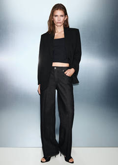 Strappy top with rhinestone detail — Black 2