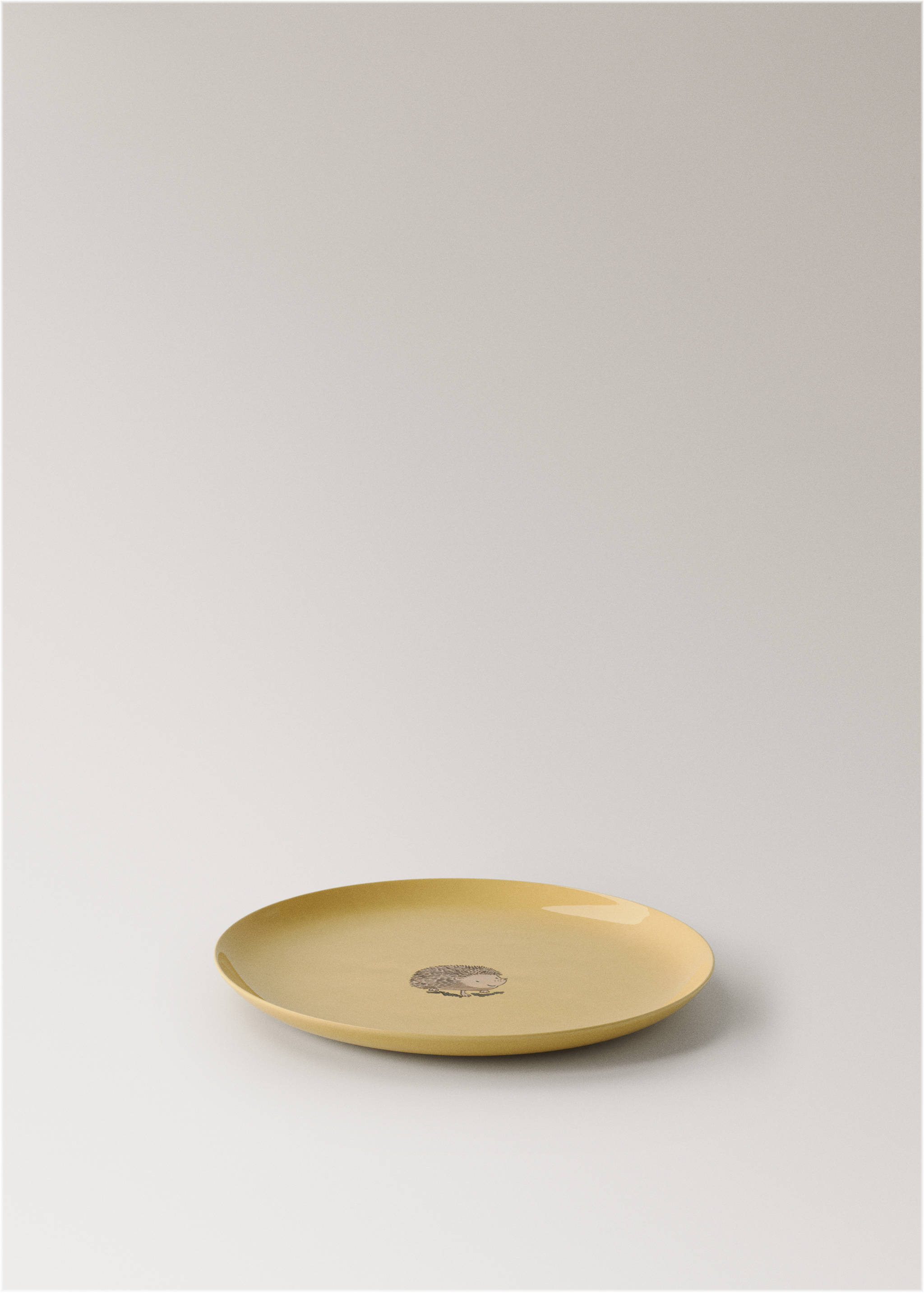 Assiette à dessert en grès au design lisse - Article sans modèle