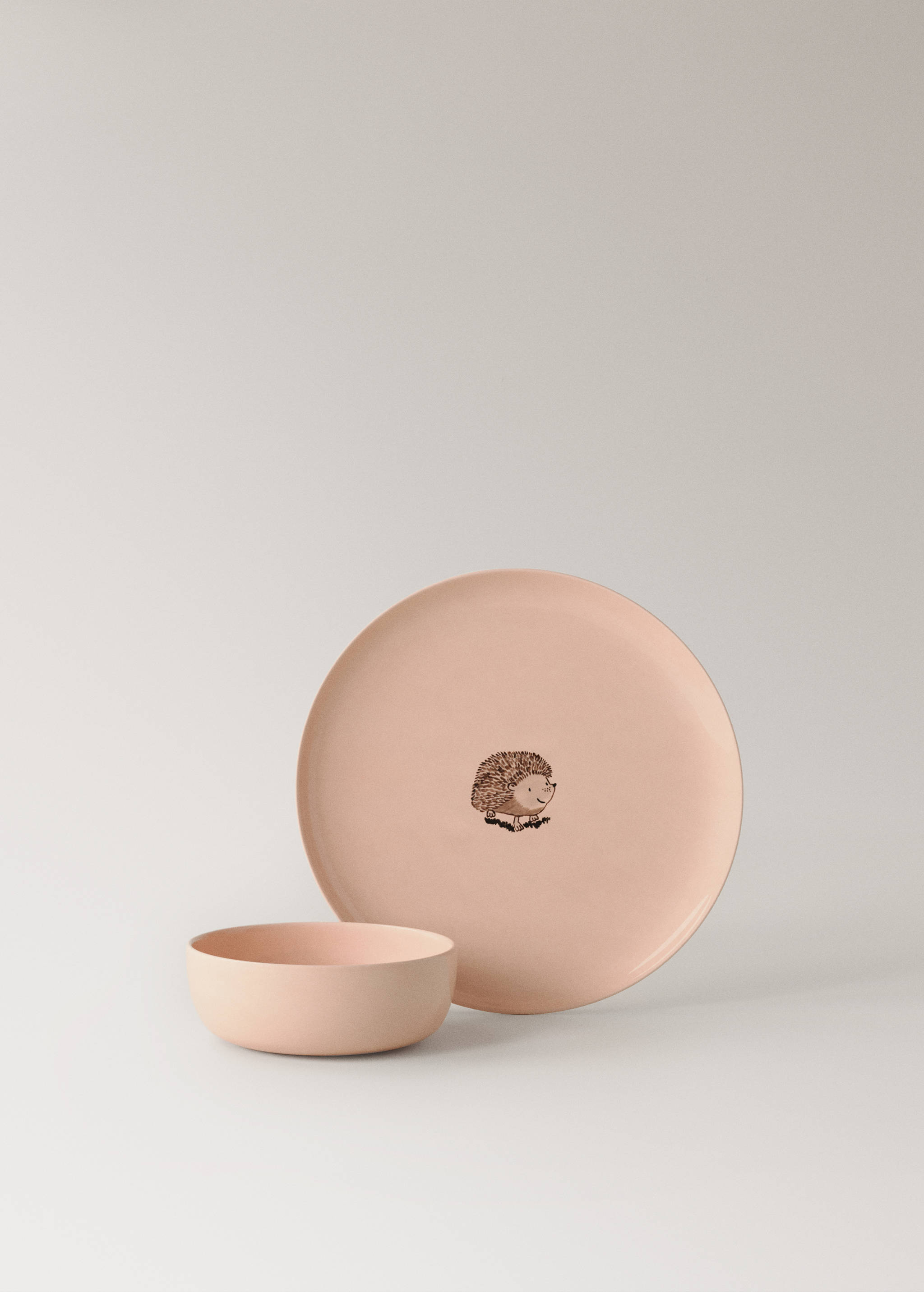 Stoneware dessert plate with plain design - Details of the article 4