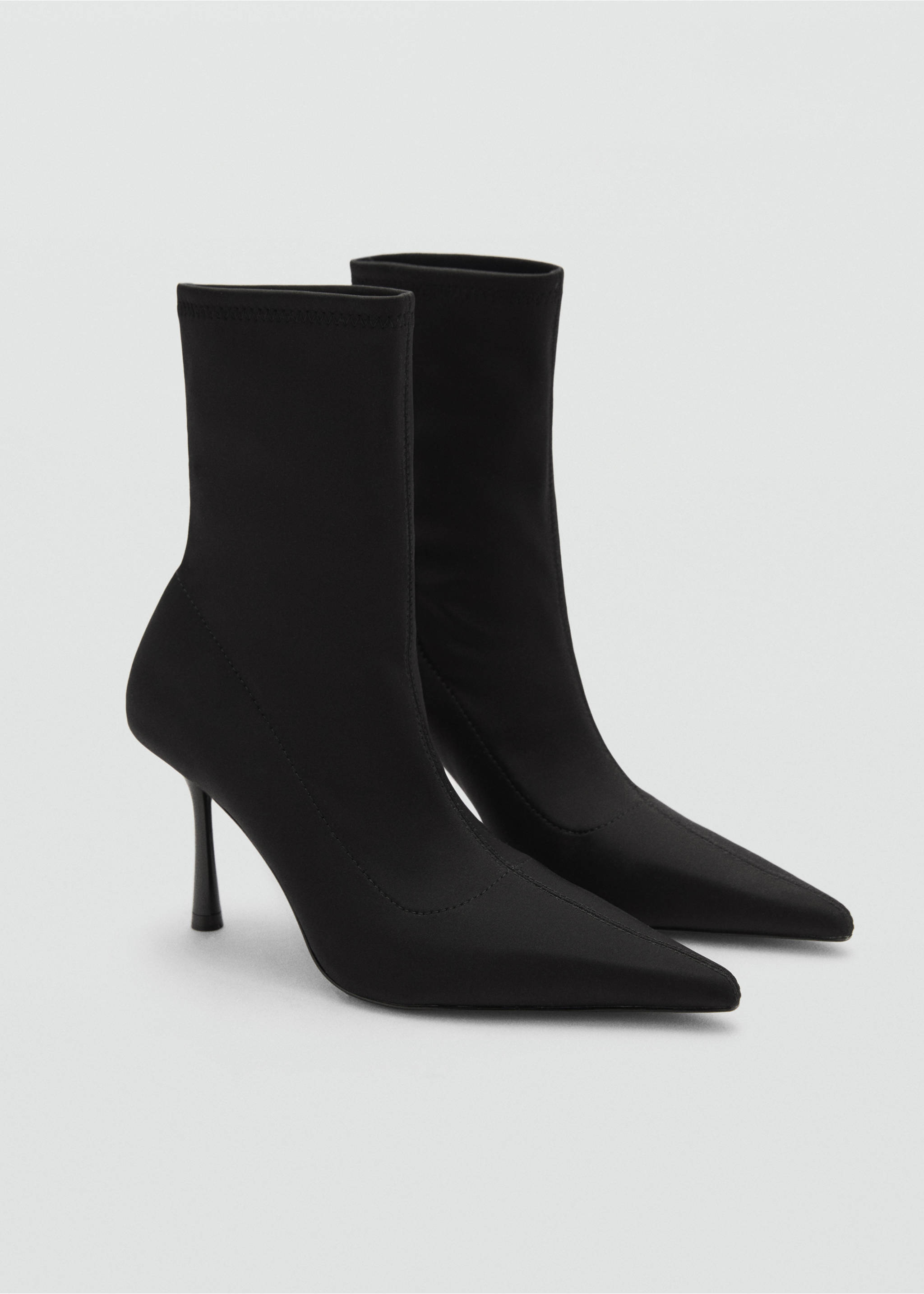 Heel sock boots - Medium plane, Black. Ref: 17166742-00.