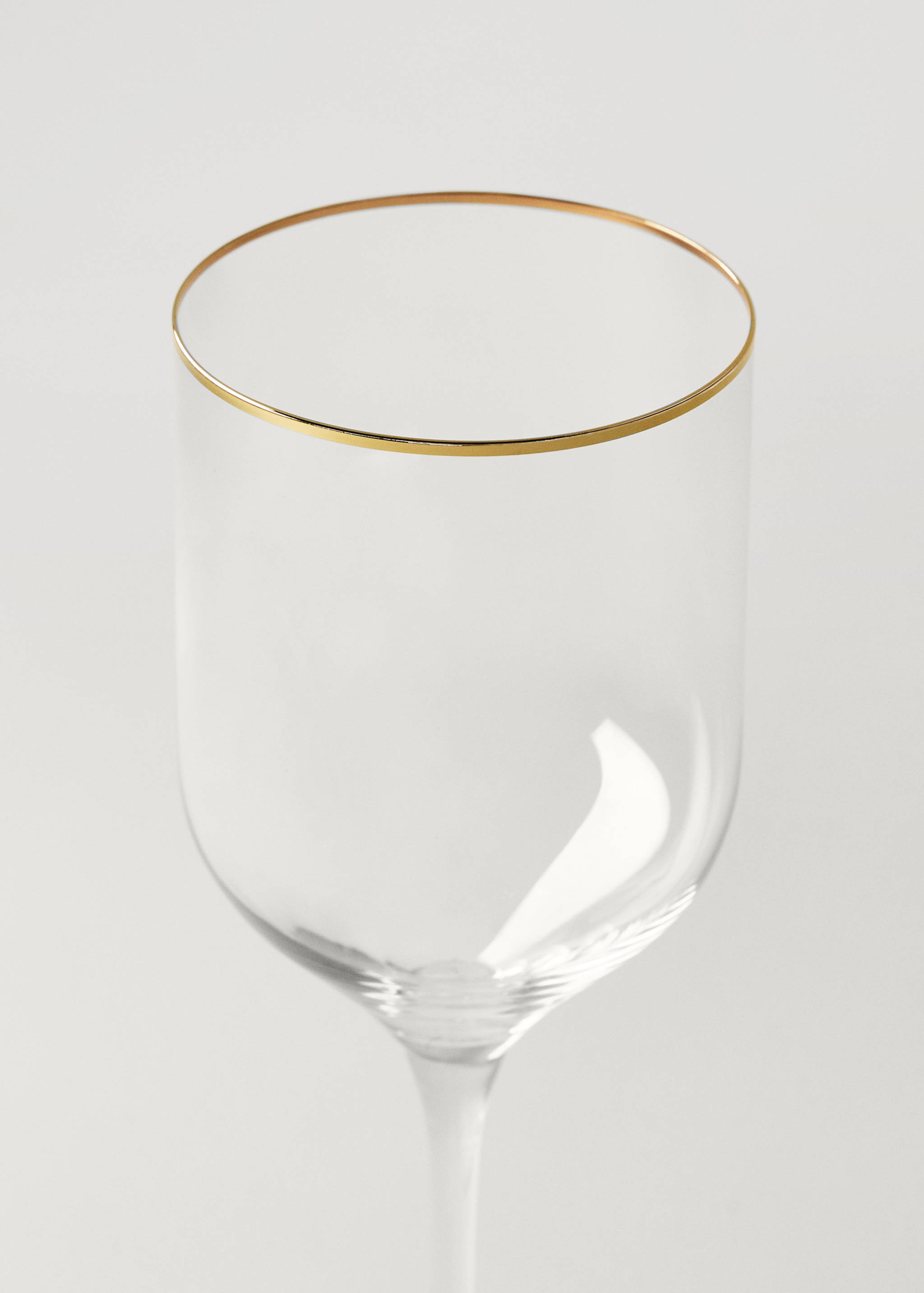 Verre en cristal détail doré - Détail de l'article 1