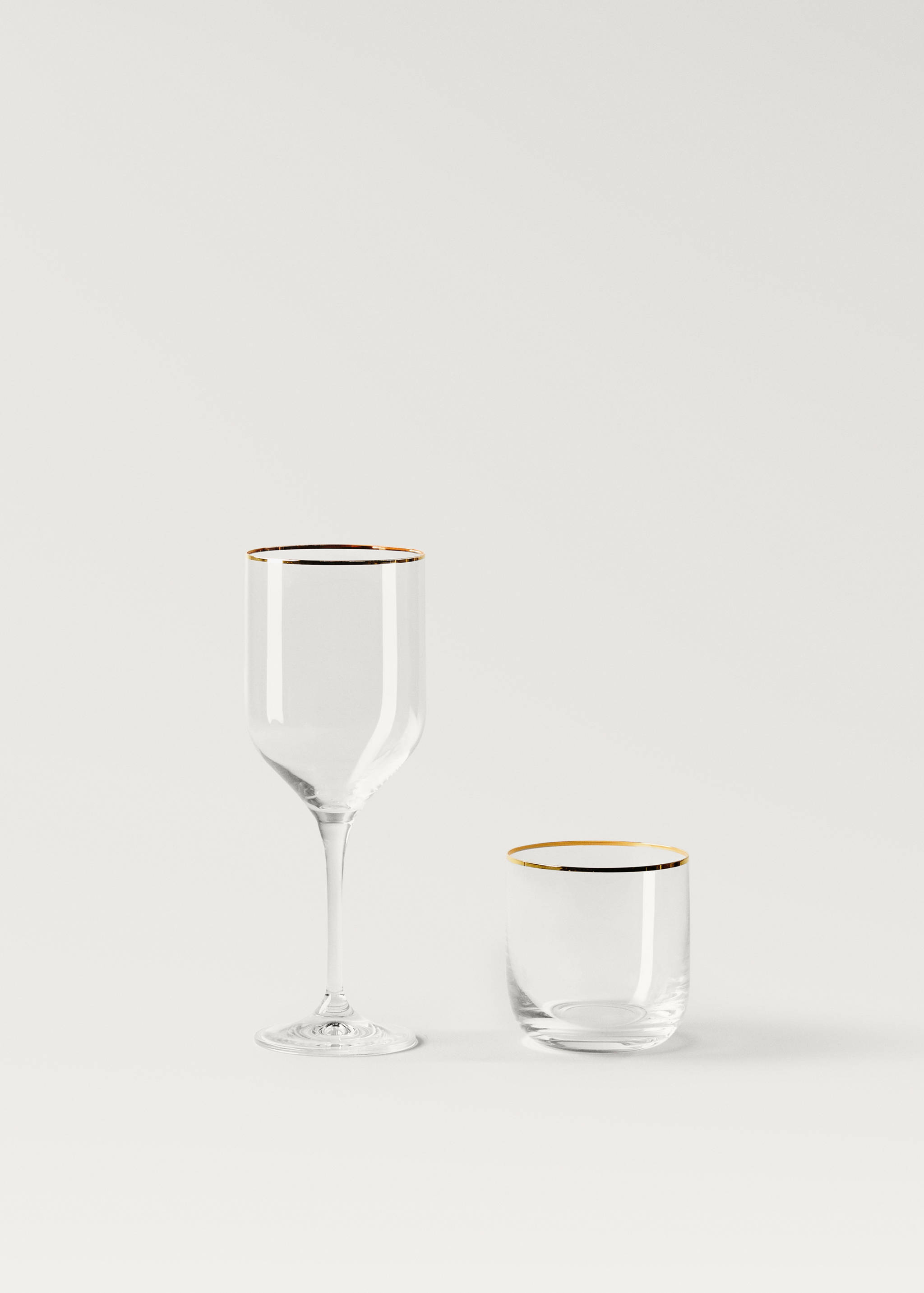 Verre en cristal détail doré - Détail de l'article 3