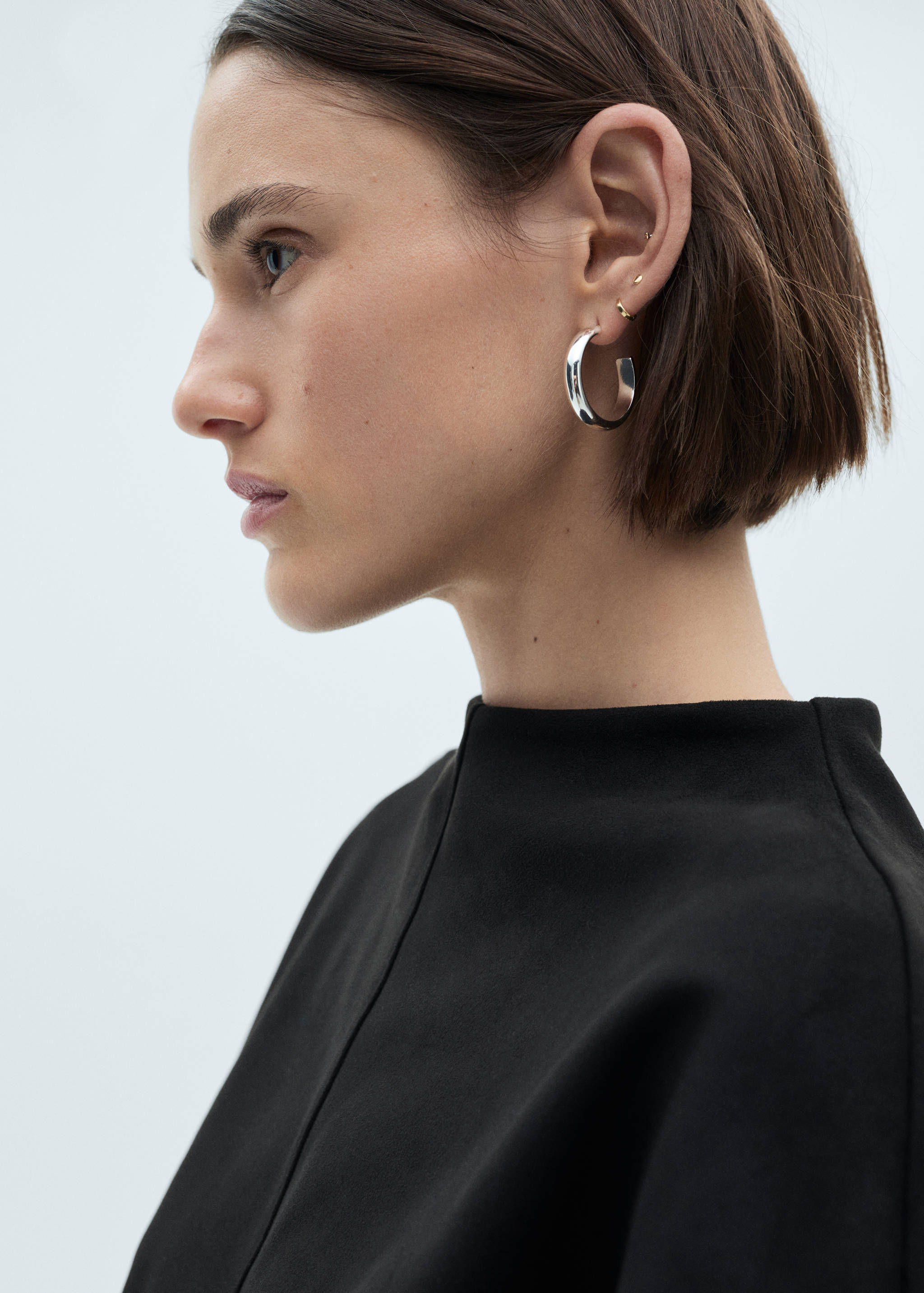 Faux-leather t-shirt - Details of the article 1