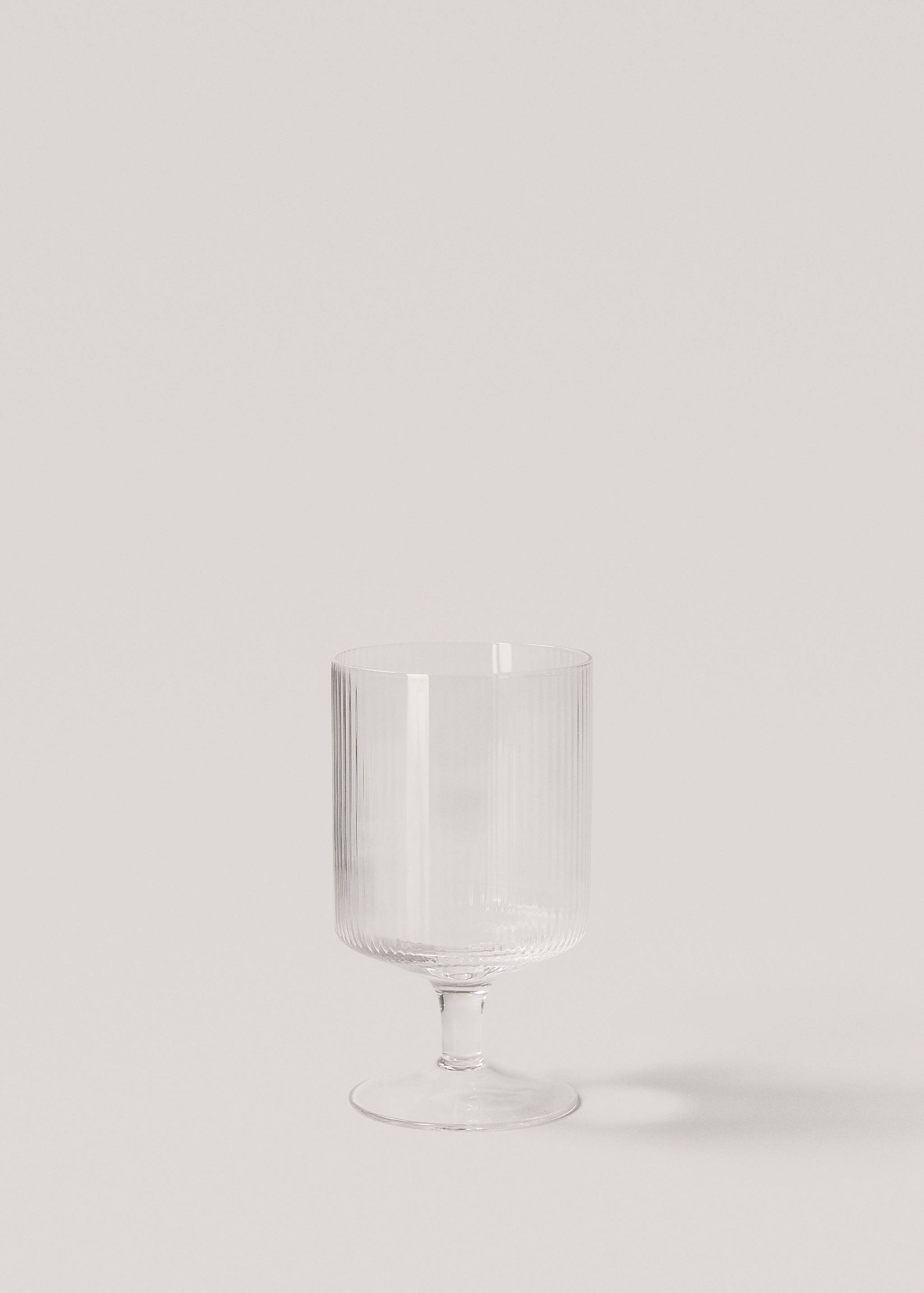 Striped glass goblet - Article without model