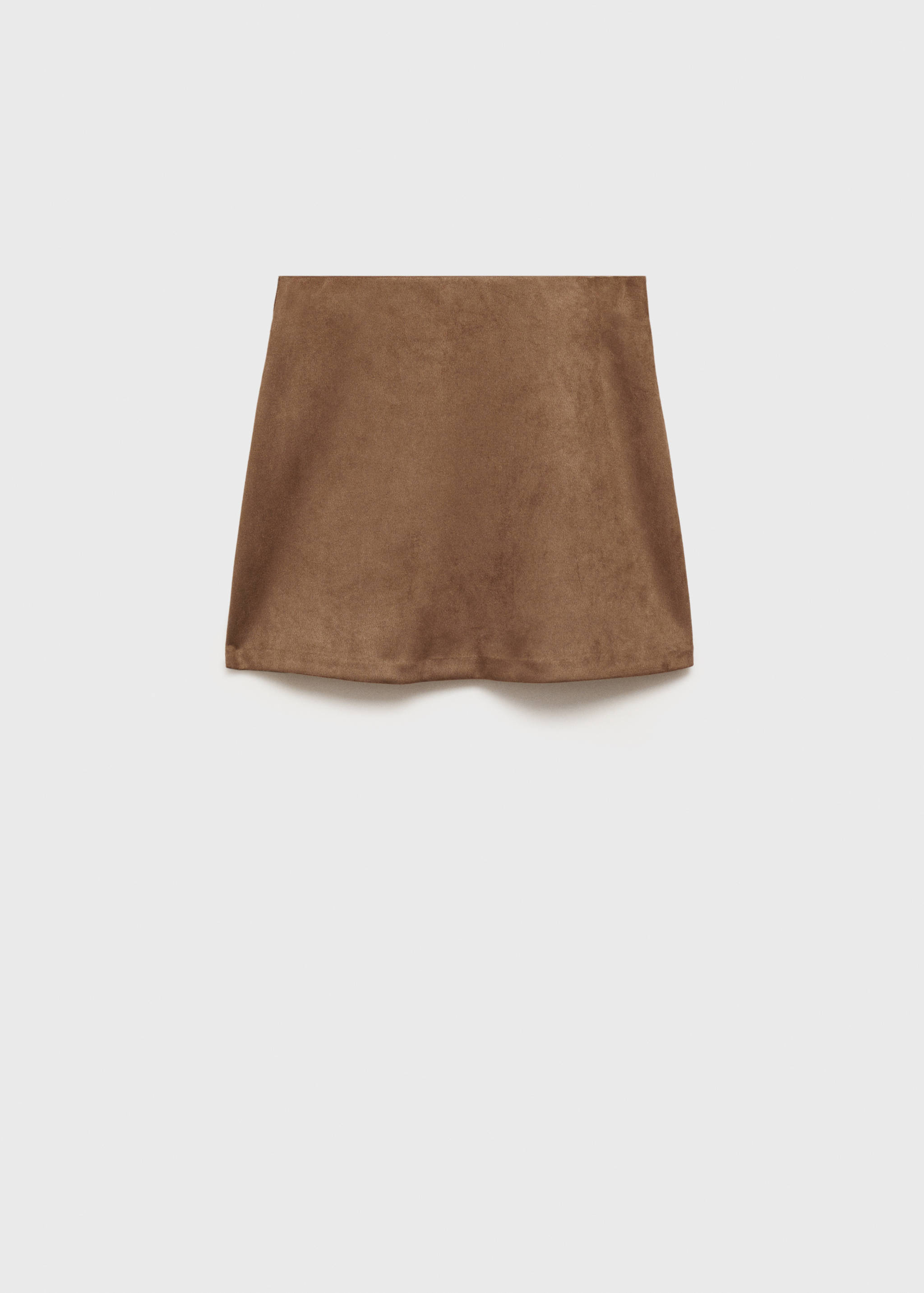 Faux-suede mini skirt - Article without model