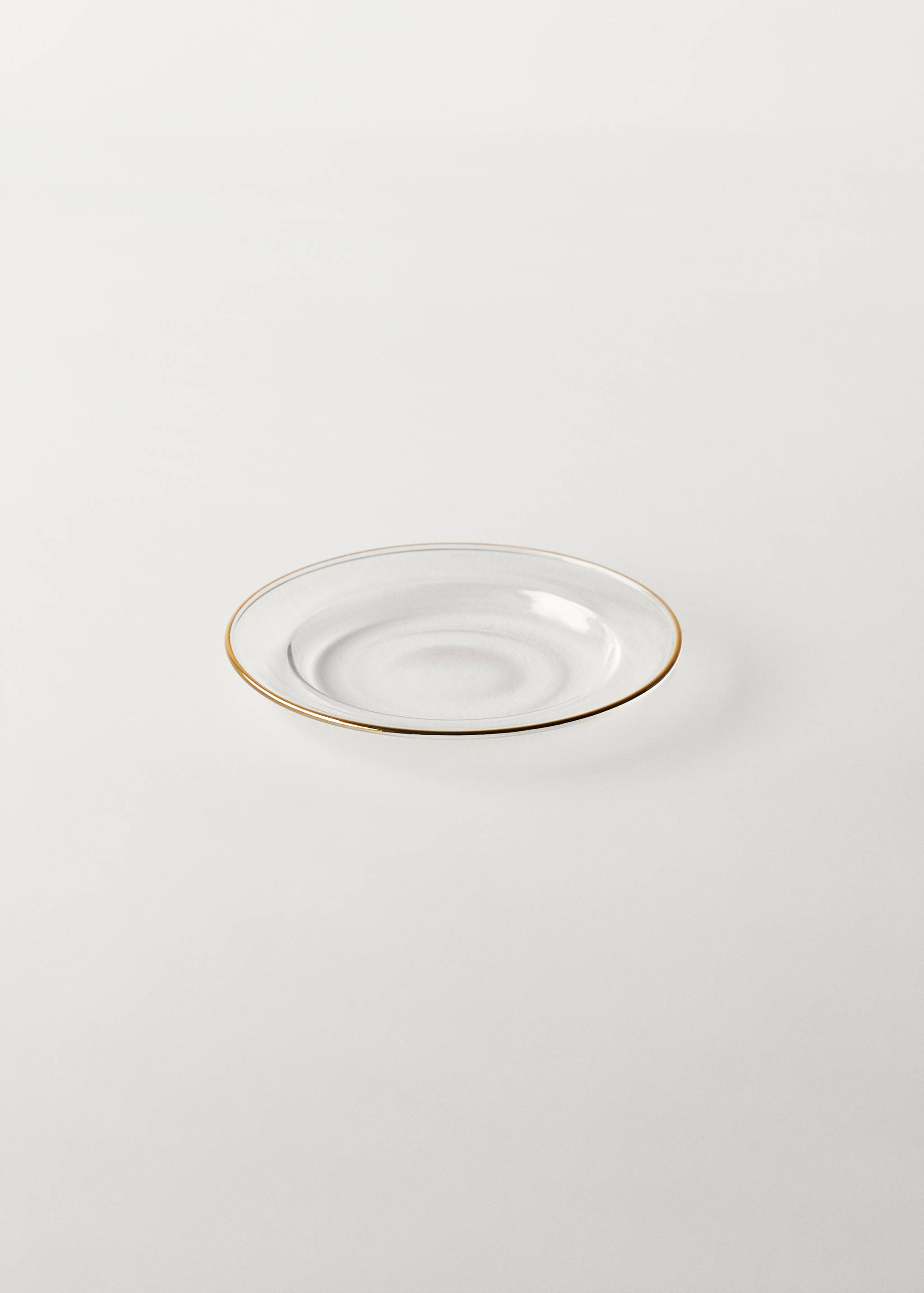 Teller aus Borosilikat mit Goldrand - Detail des Artikels 2