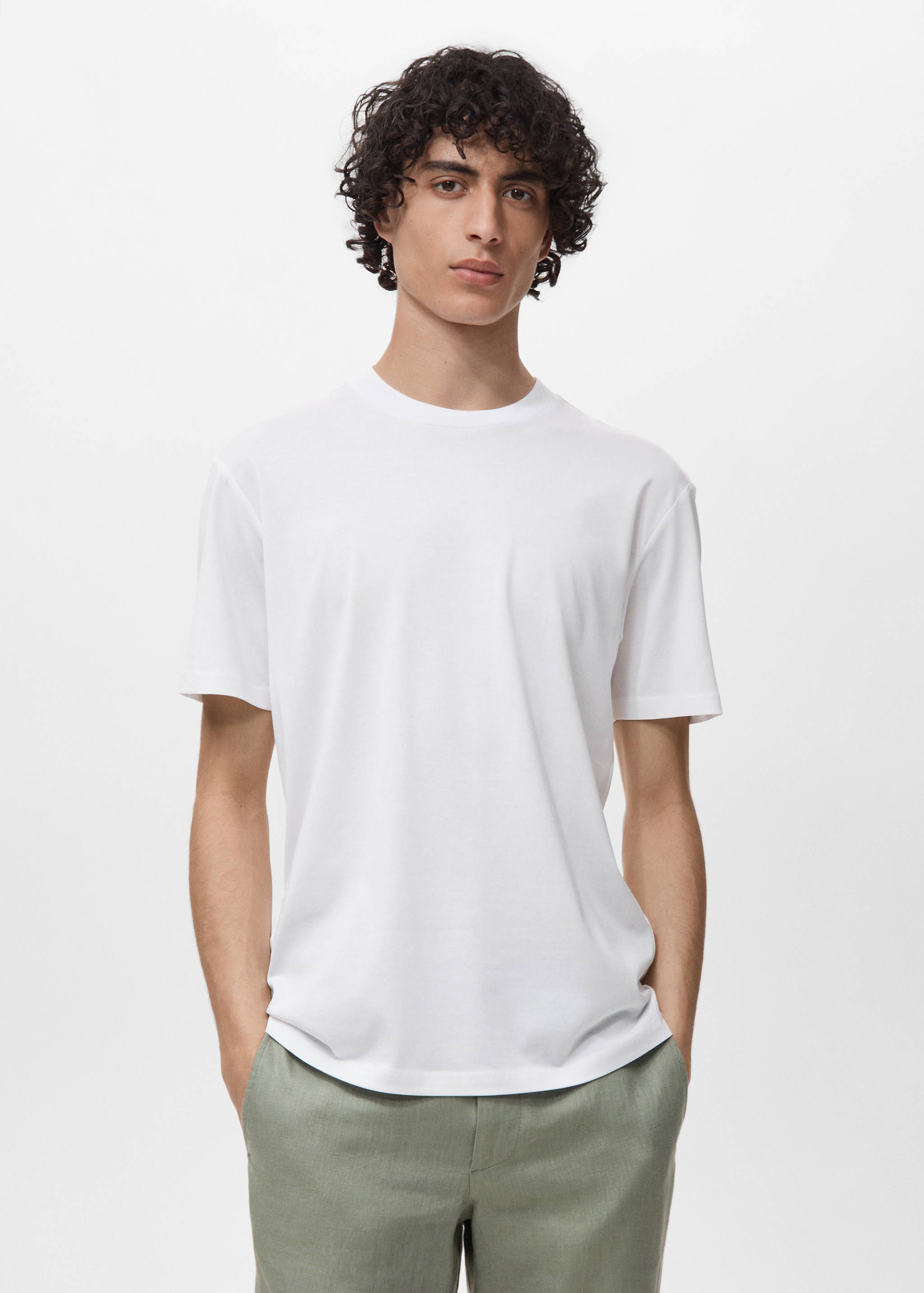 100% cotton T-shirt regular fit - Medium plane