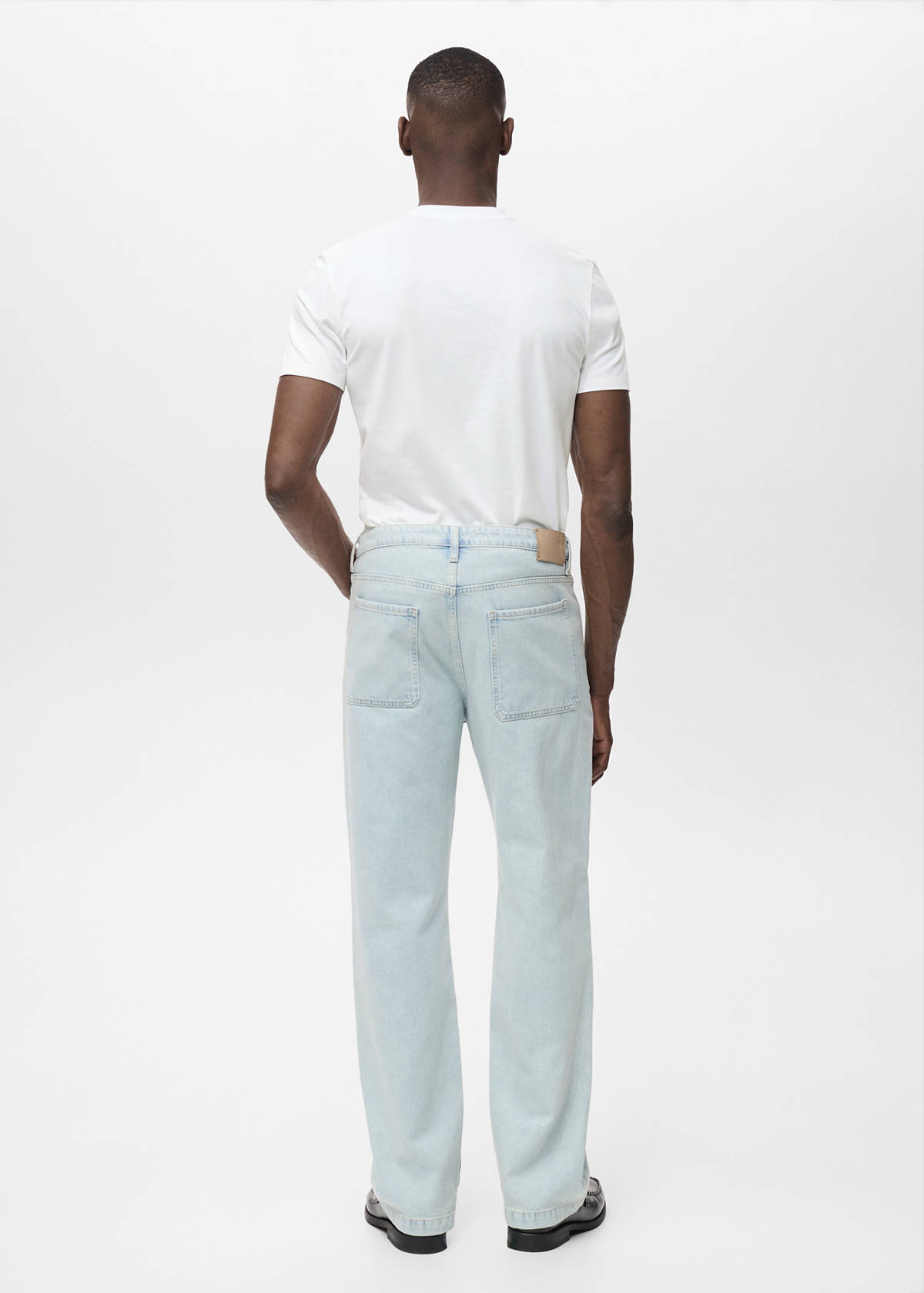 Stretch cotton T-shirt — White