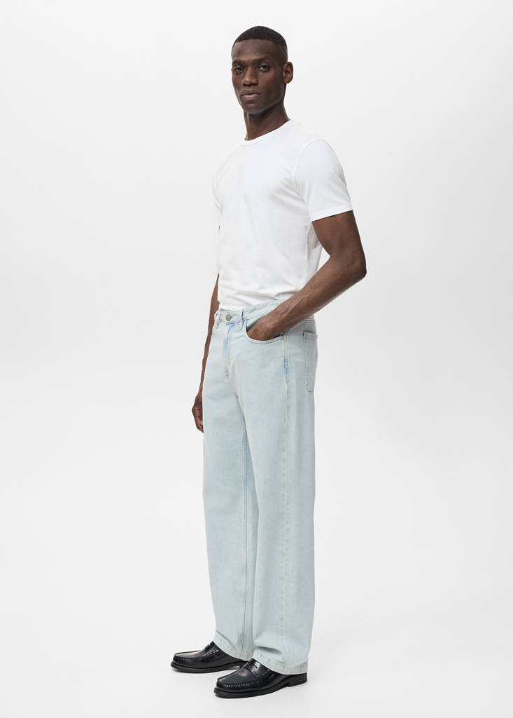 Stretch cotton T-shirt — White