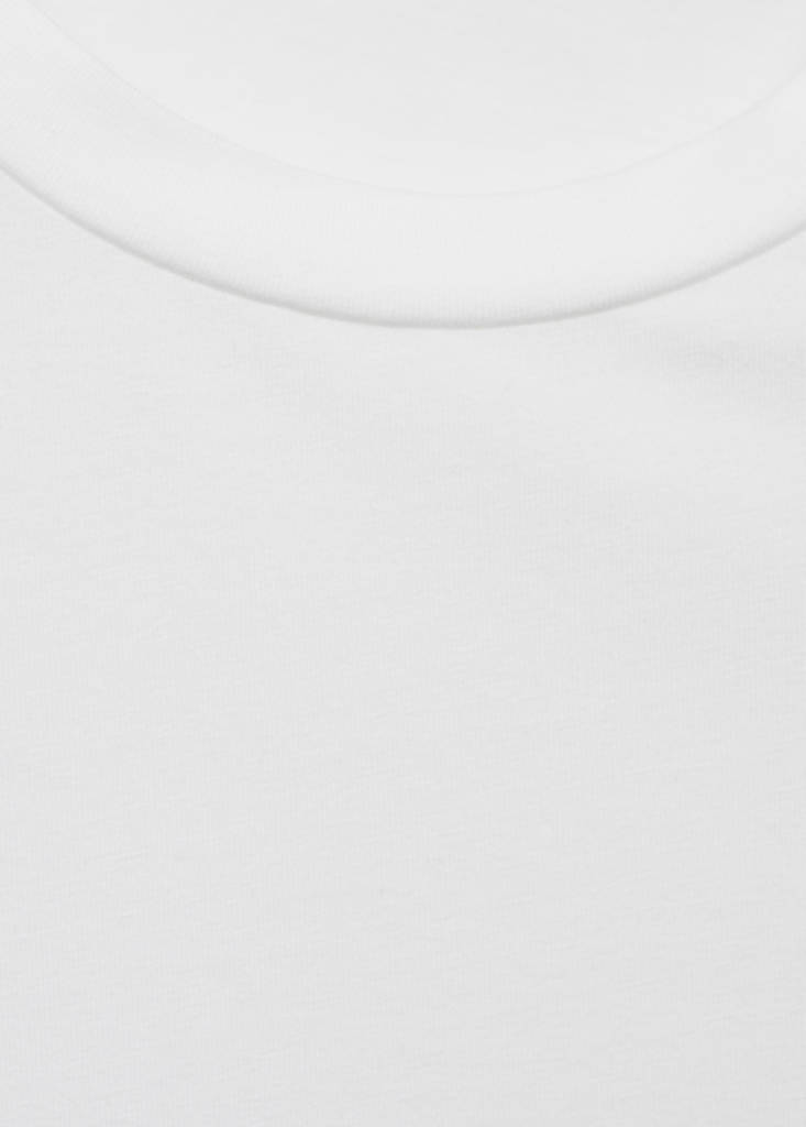 Stretch cotton T-shirt — White