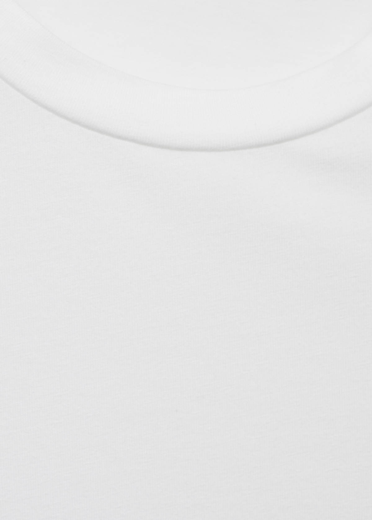 Stretch cotton T-shirt — White