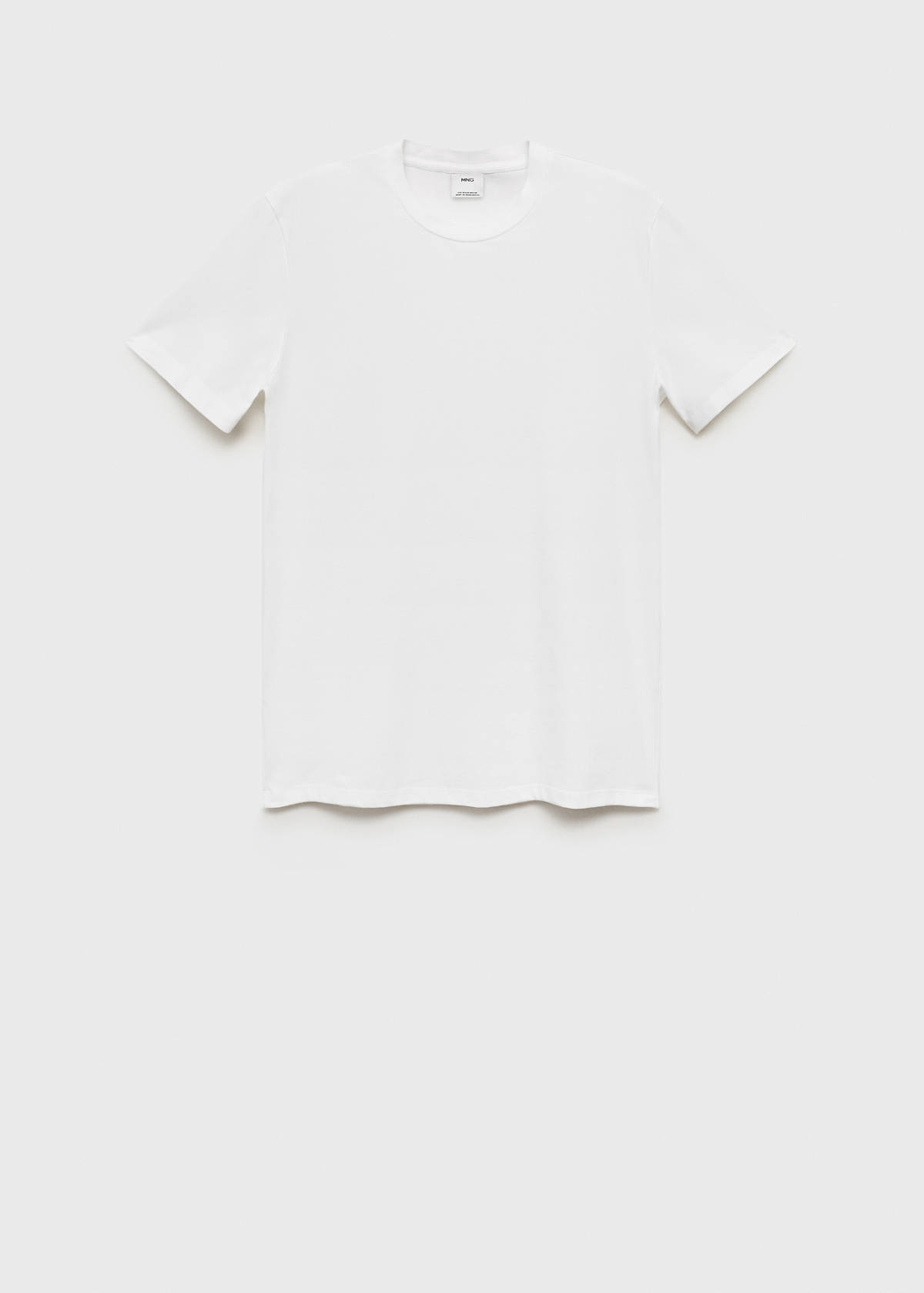 Stretch cotton T-shirt — White