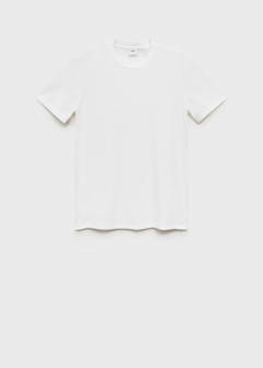 Stretch cotton T-shirt — White 6