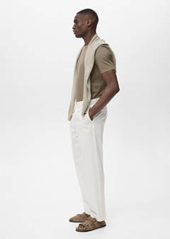 Stretch cotton T-shirt — Mink Grey 5