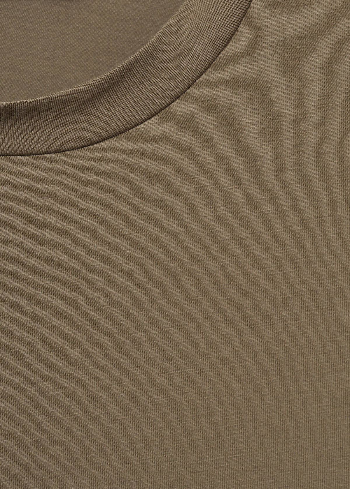 Stretch cotton T-shirt — Mink Grey