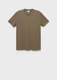 Stretch cotton T-shirt — Mink Grey 6