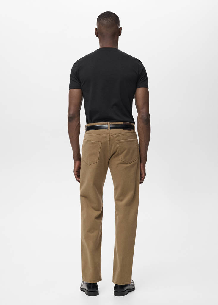 Stretch cotton T-shirt — Black