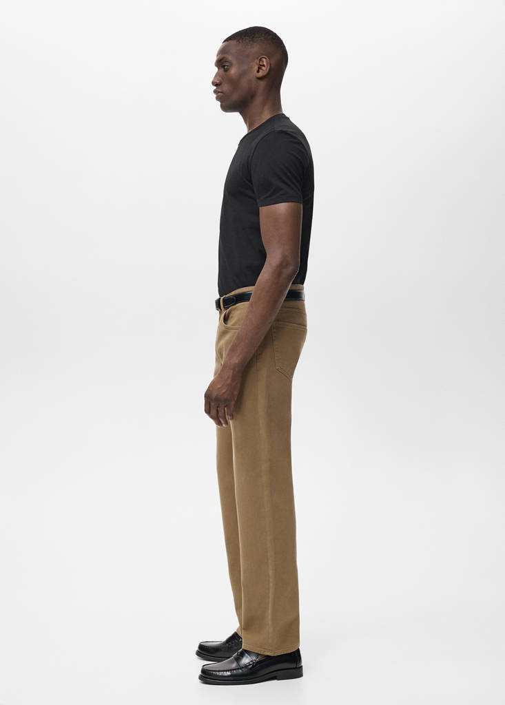 Stretch cotton T-shirt — Black