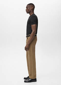 Stretch cotton T-shirt — Black 5