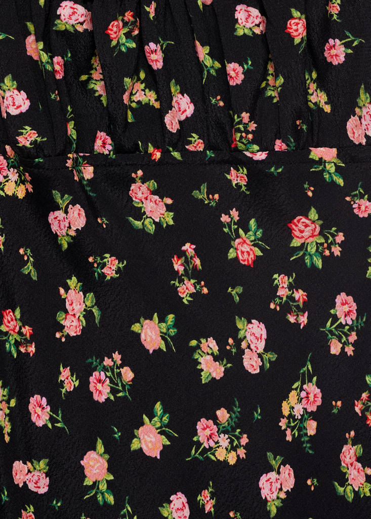Gathered neckline dress — Pink