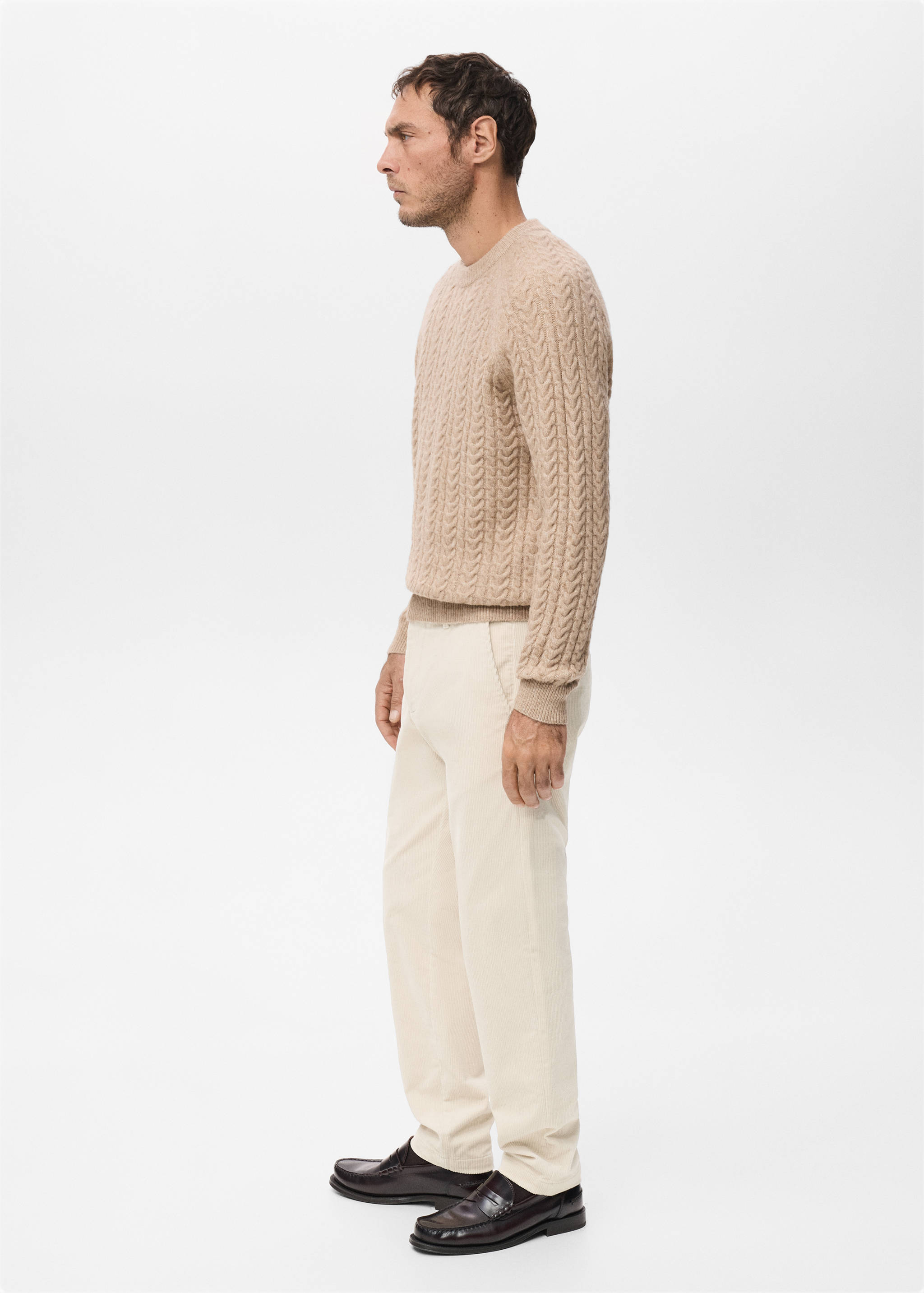 Corduroy slim-fit trousers - Details of the article 6