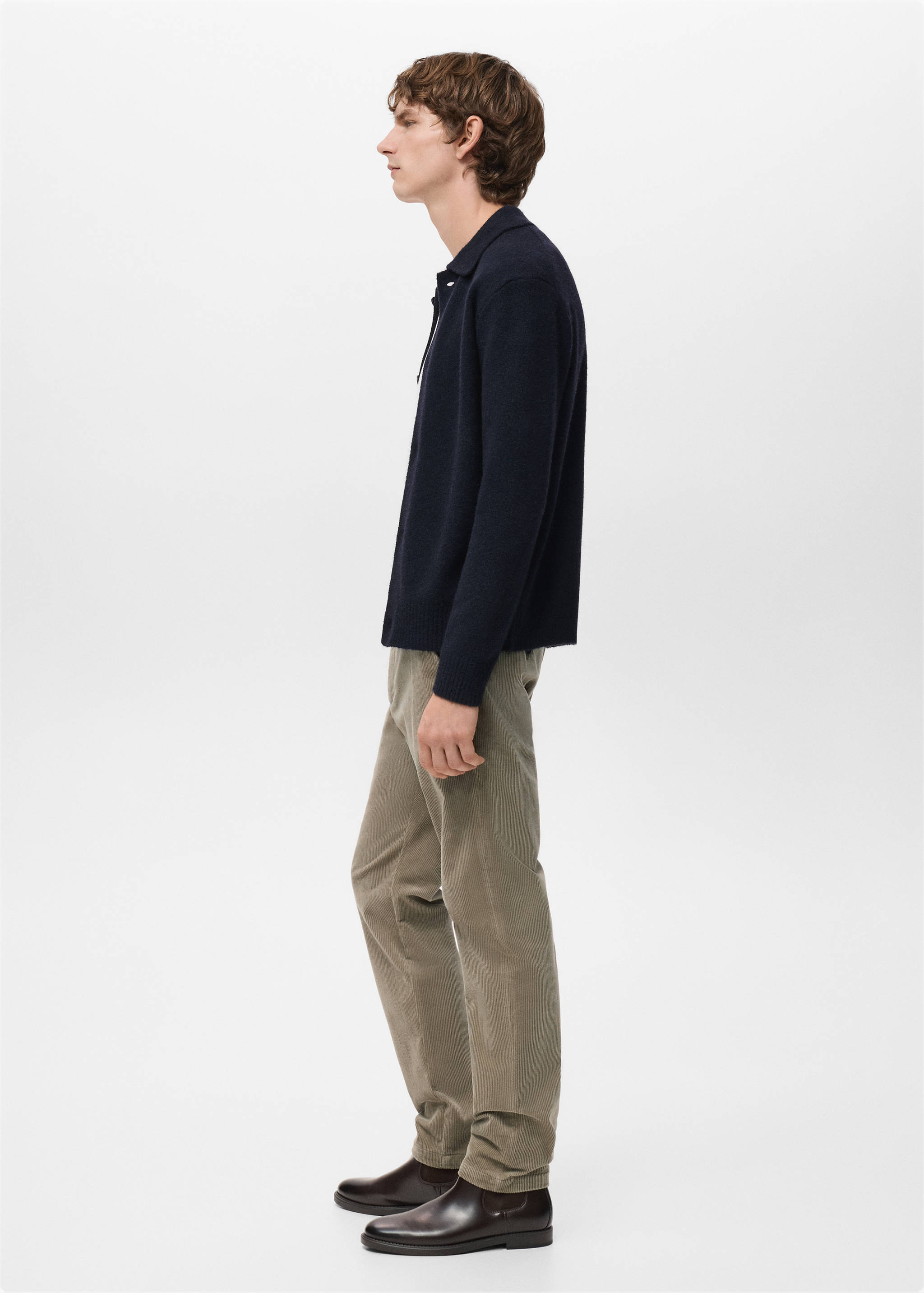 Corduroy slim-fit trousers - Details of the article 2