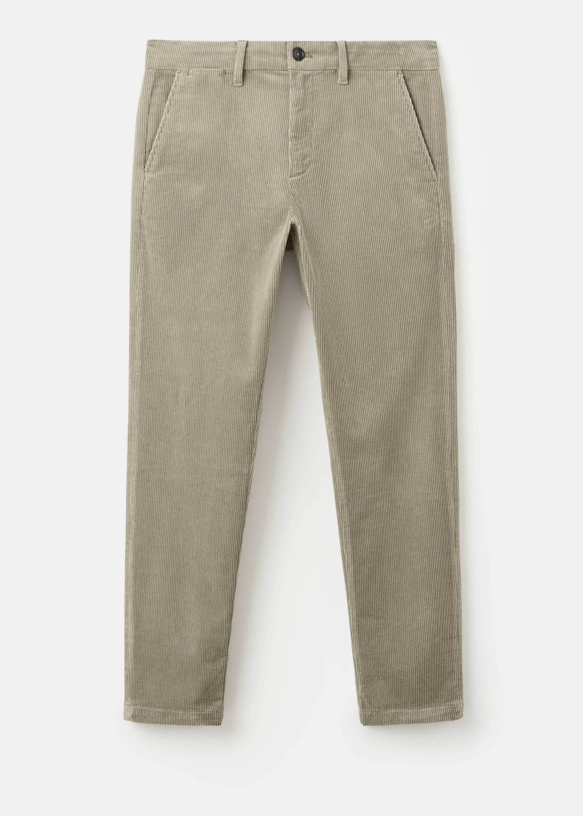Corduroy slim-fit trousers - Article without model