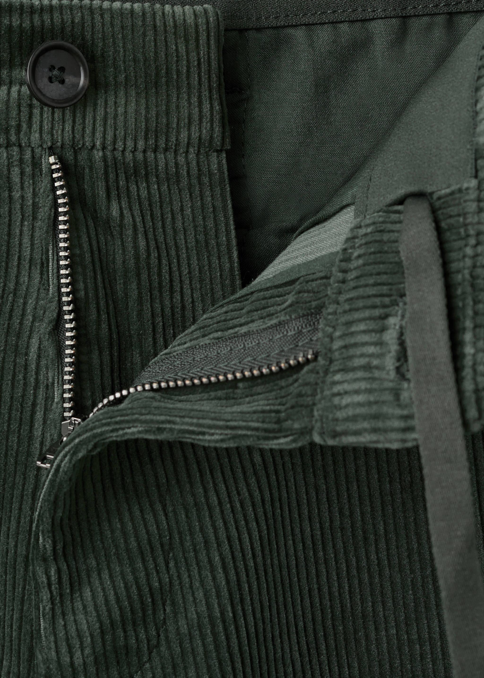 Corduroy slim-fit trousers - Details of the article 8