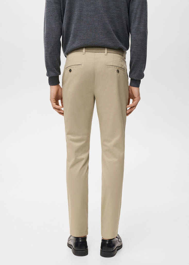 Prato slim fit cropped chinos — Beige