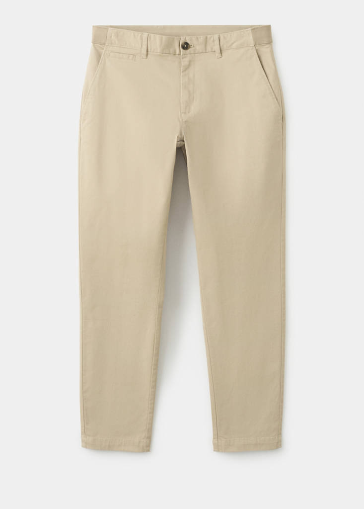Prato slim fit cropped chinos — Beige