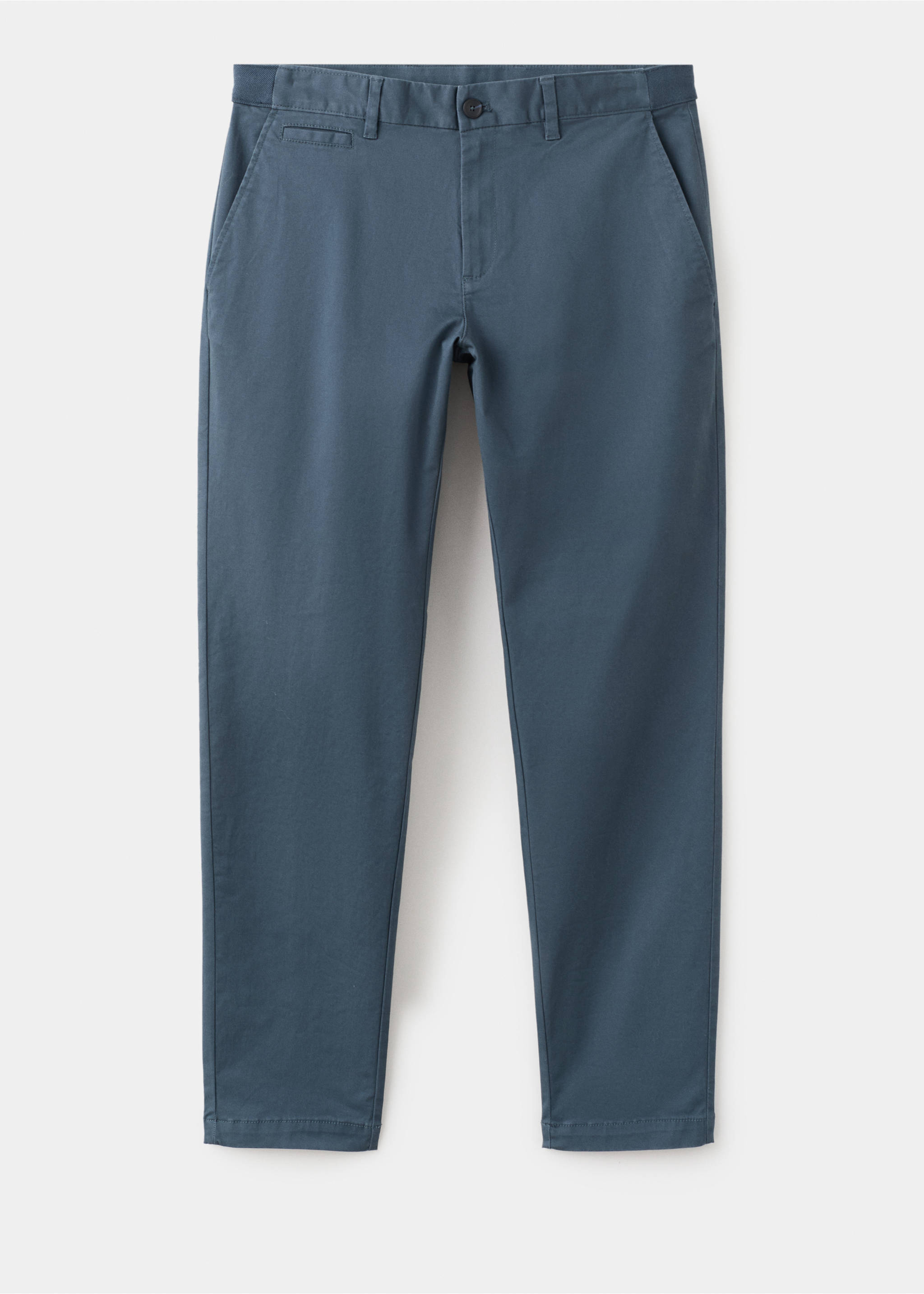 Pantalon Prato chino super slim fit cropped - Article sans modèle, Bleu indigo. Ref: 27001196-00.