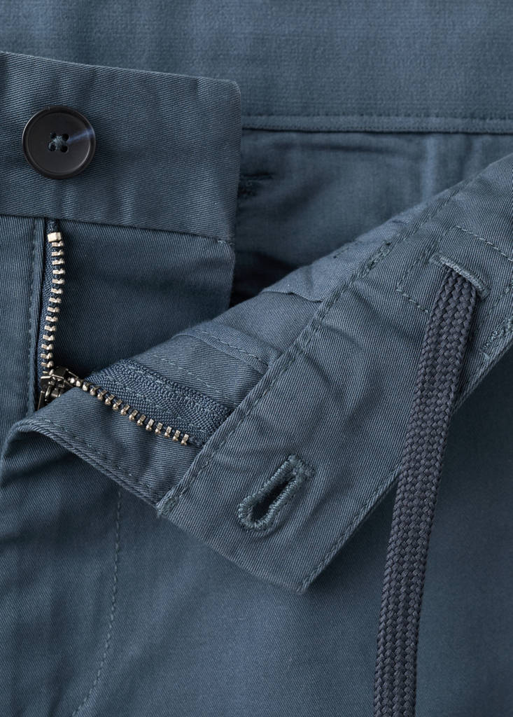 Prato slim fit cropped chinos — Indigo Blue