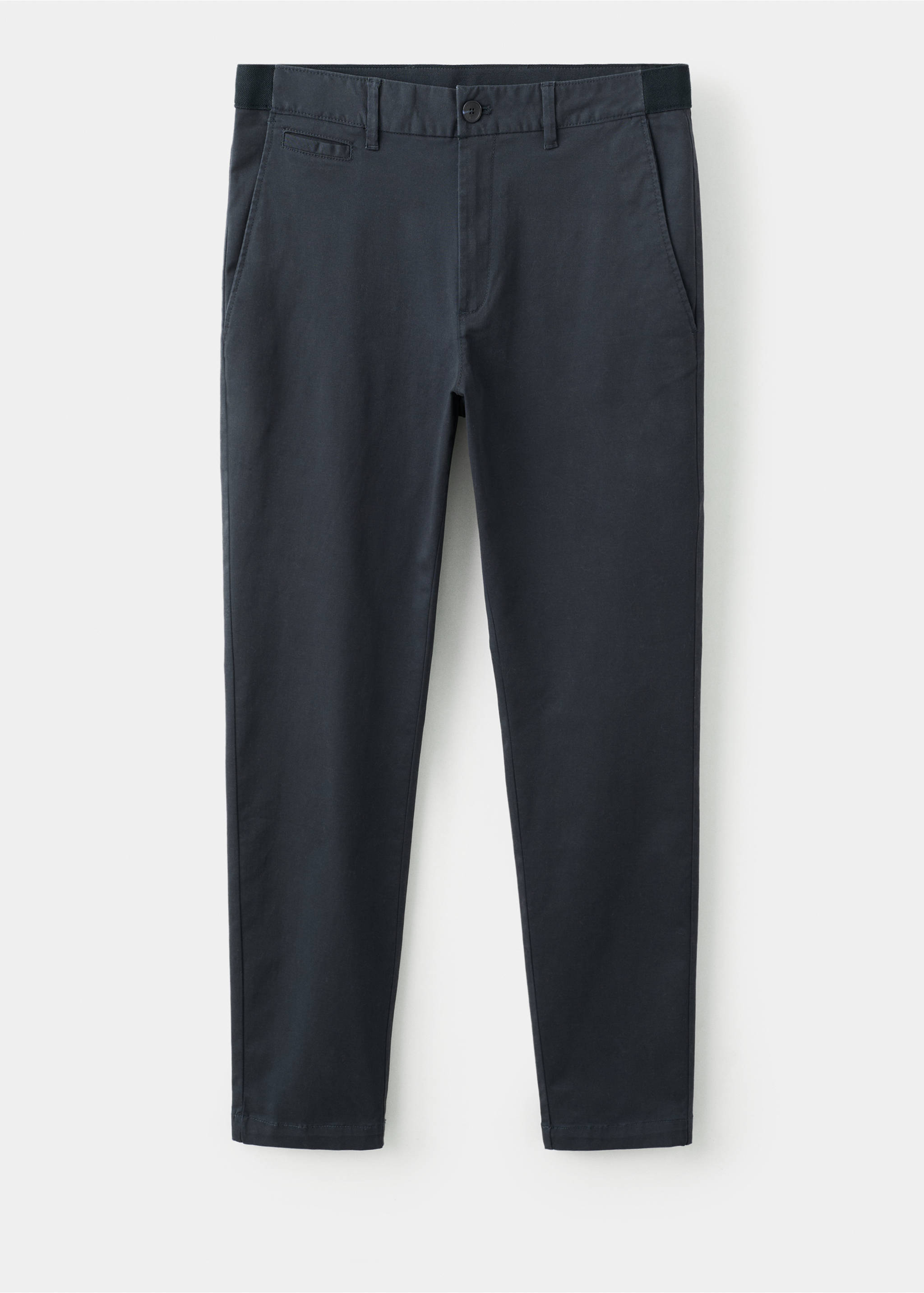 Pantalon Prato chino super slim fit cropped - Article sans modèle, Bleu marine foncé. Ref: 27001196-00.
