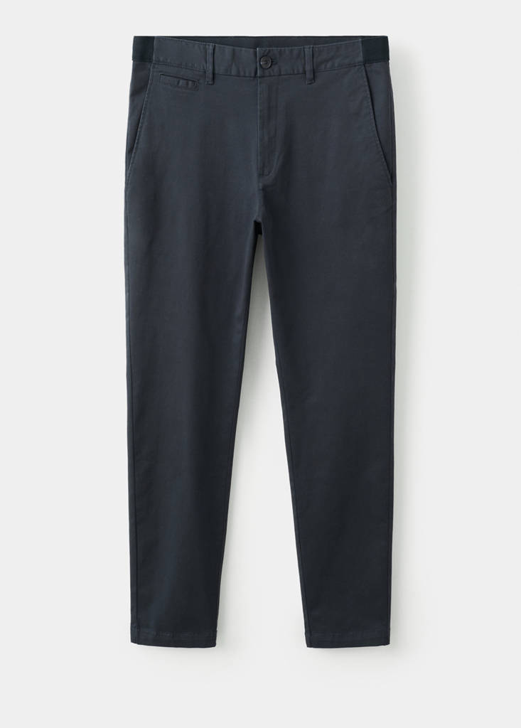 Prato slim fit cropped chinos — Dark Navy