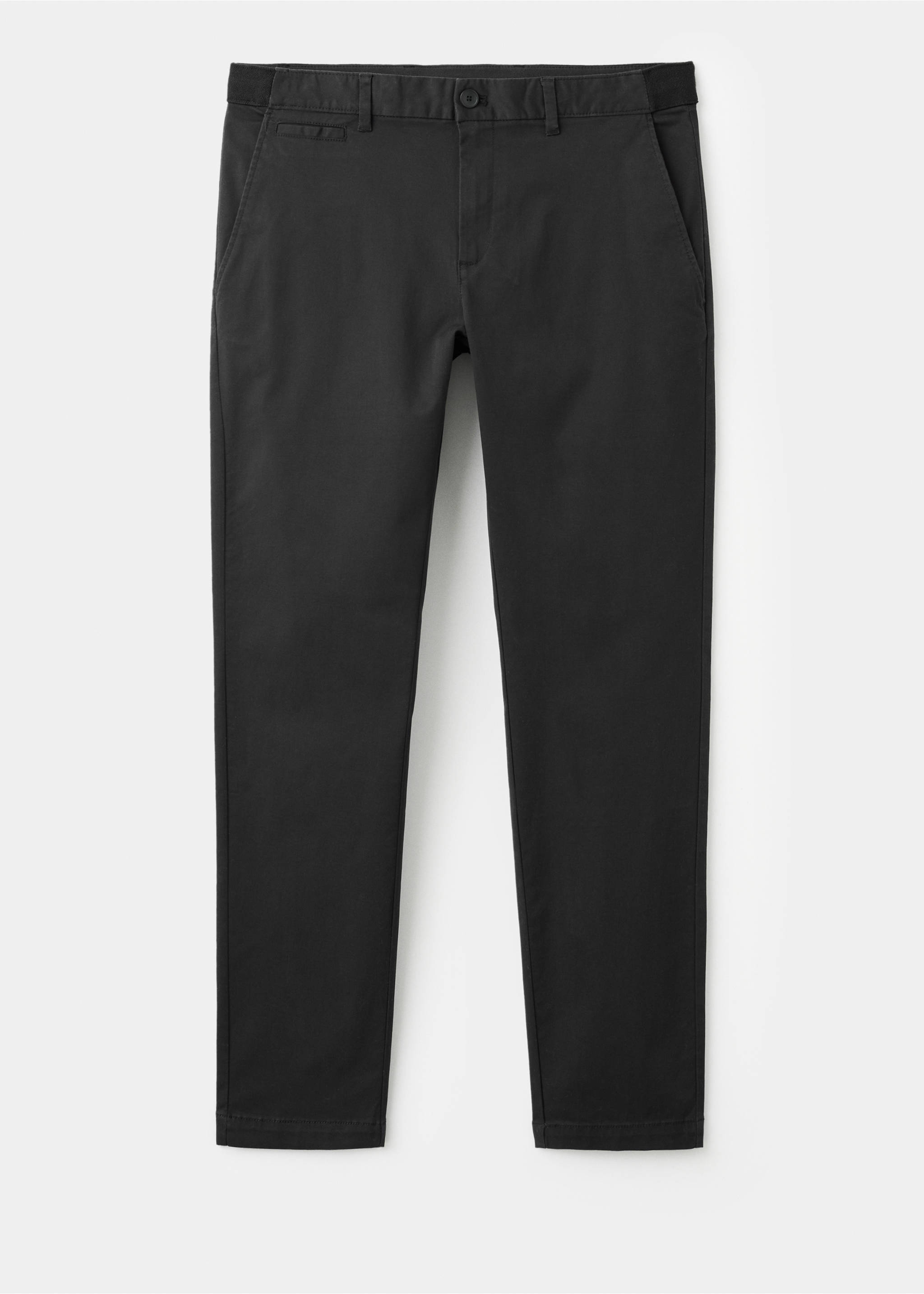 Pantalon Prato chino super slim fit cropped - Article sans modèle, Noir. Ref: 27001196-00.