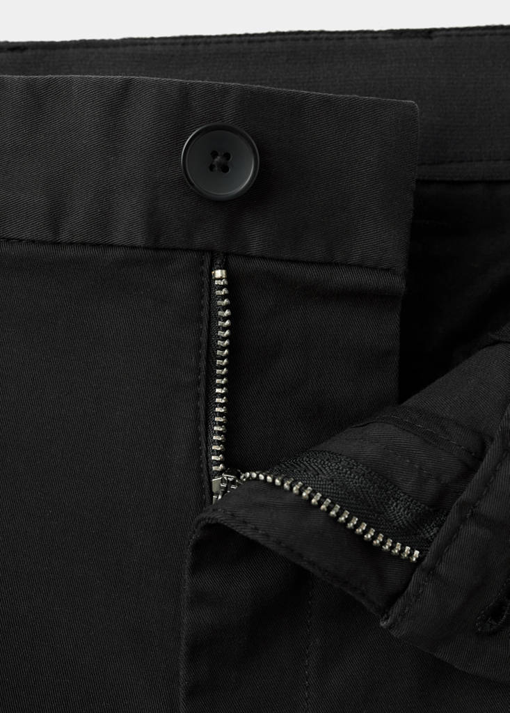 Prato slim fit cropped chinos — Black