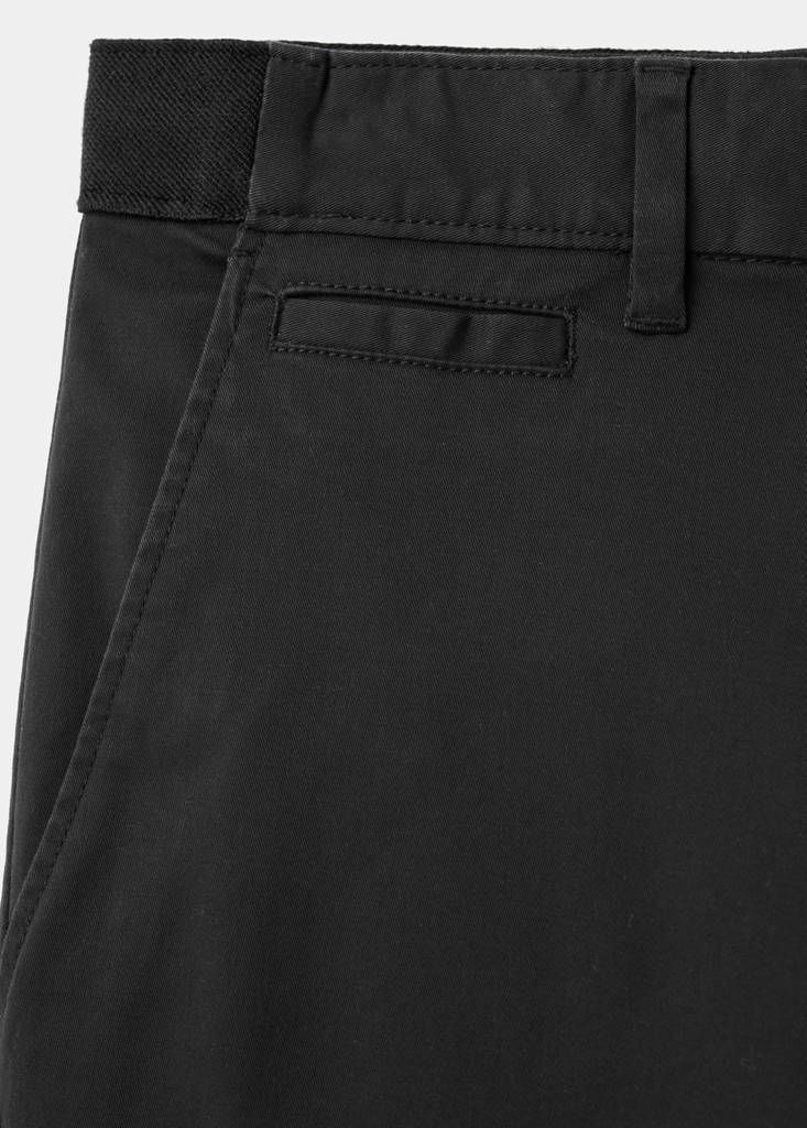 Prato slim fit cropped chinos — Black