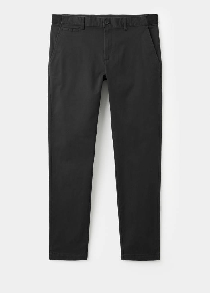 Prato slim fit cropped chinos — Black