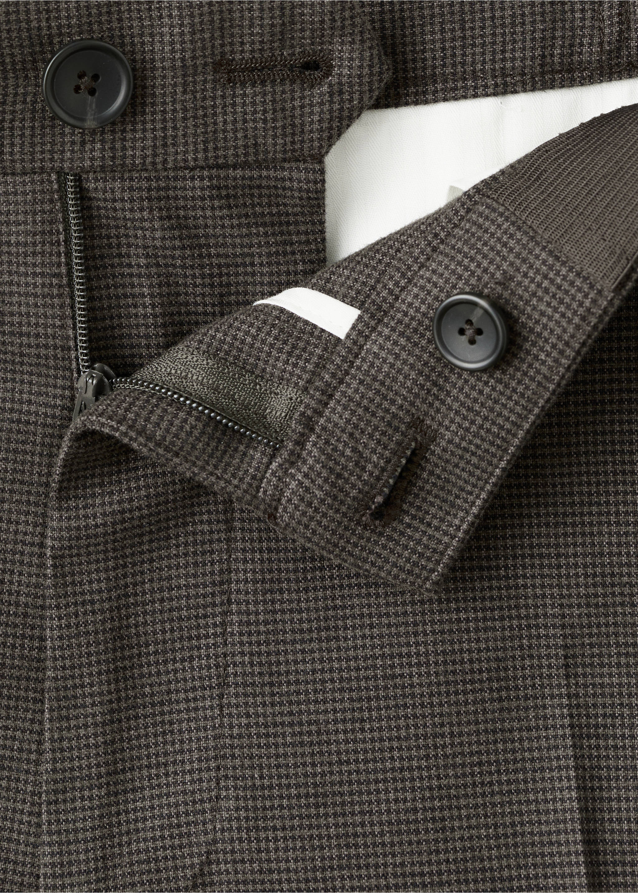 Pantalón franela slim fit - Detalle del artículo 0, Chocolate. Ref: 27001203-00.