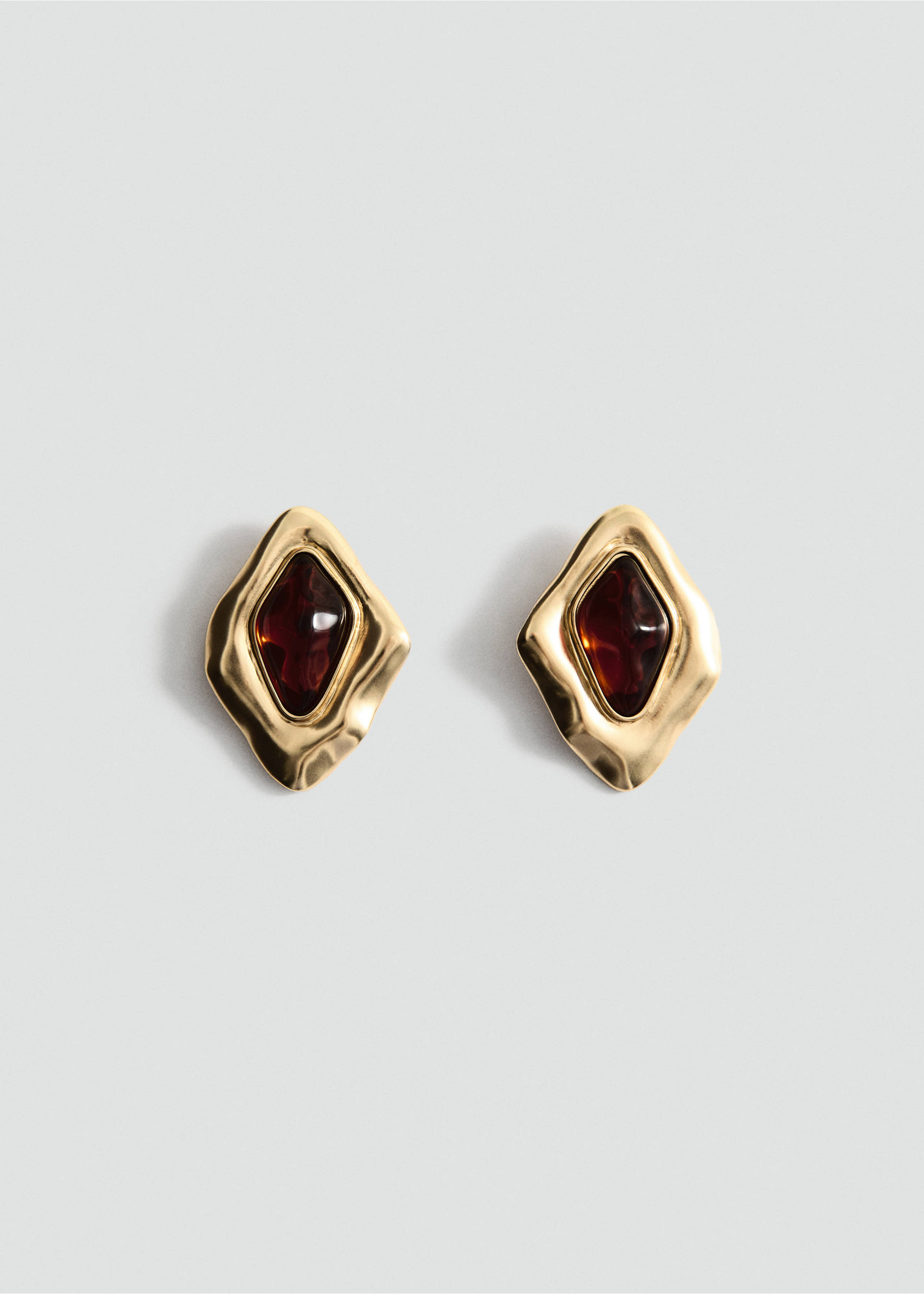 Combined irregular earrings - Article without model, Gold. Ref: 27001230-00.