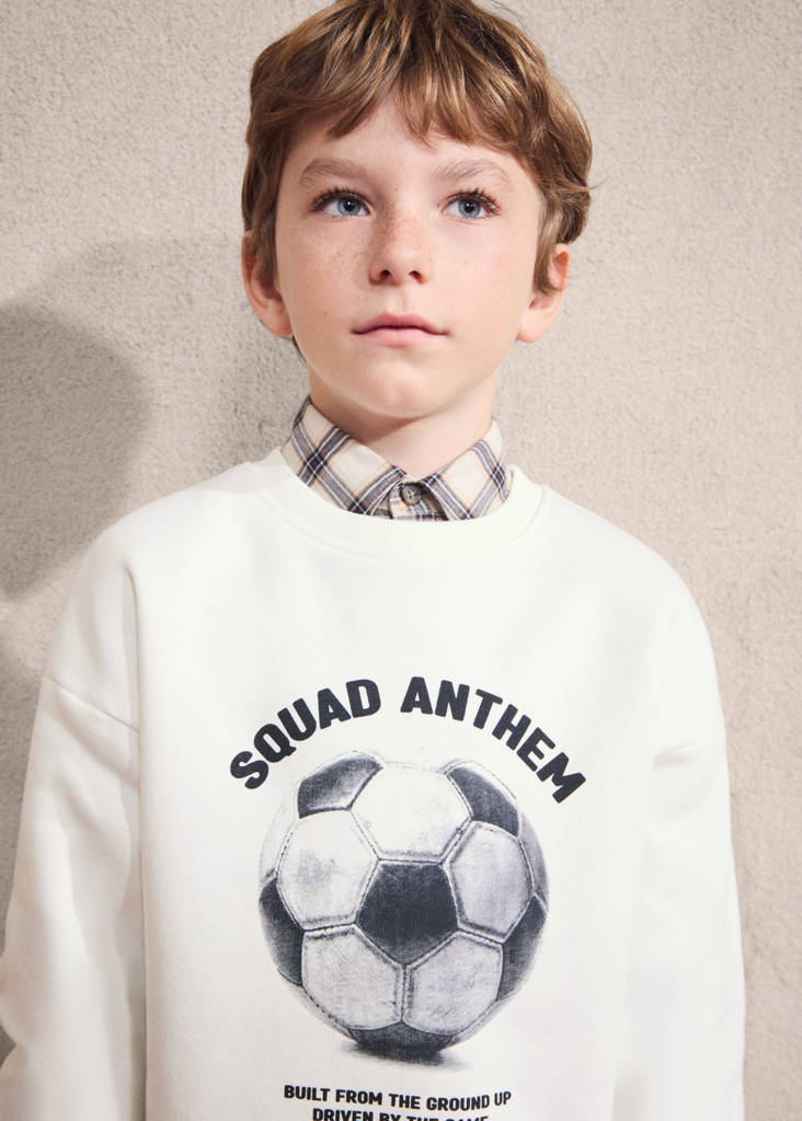 Sudadera algodón estampada