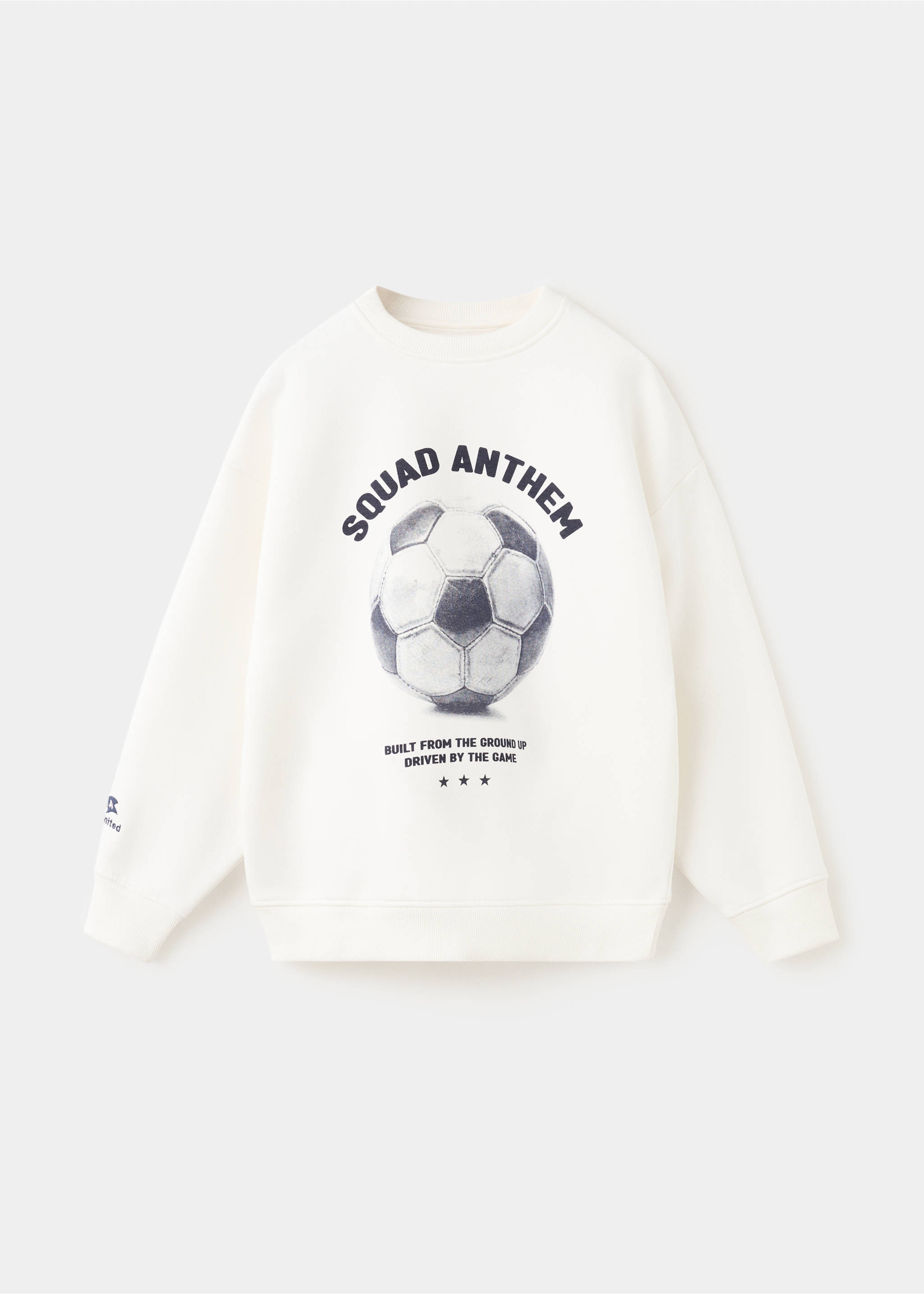 Sudadera algodón estampada - Artículo sin modelo, Blanco roto. Ref: 27001231-00.