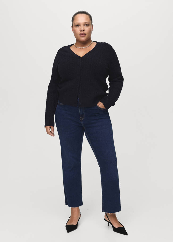 Sienna flared cropped jeans — Dark Blue