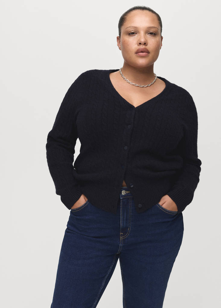 Sienna flared cropped jeans — Dark Blue