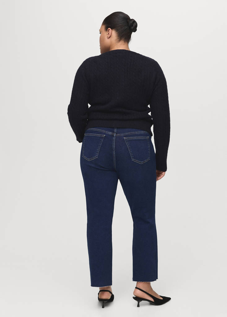 Sienna flared cropped jeans — Dark Blue