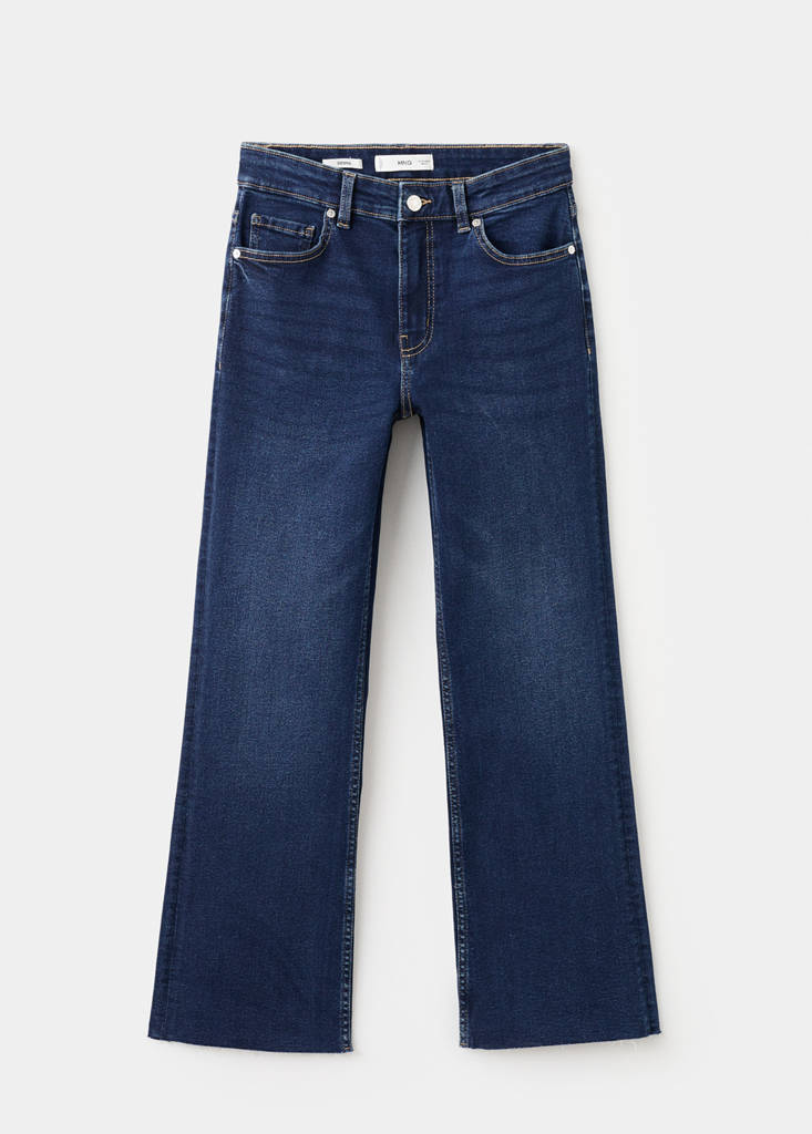 Sienna flared cropped jeans — Dark Blue