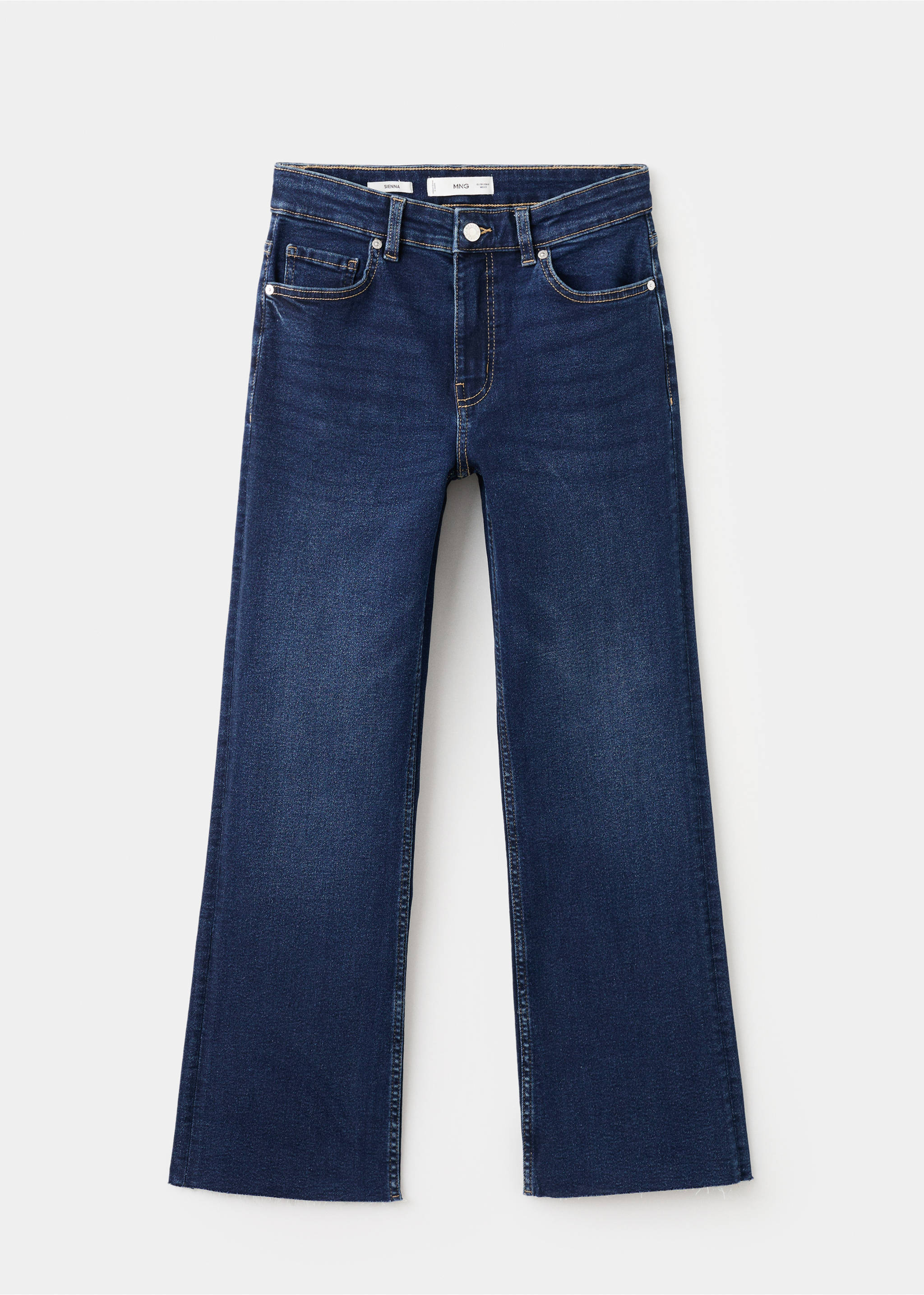 Sienna flared cropped jeans - Article without model, Dark Blue. Ref: 27001240-00.