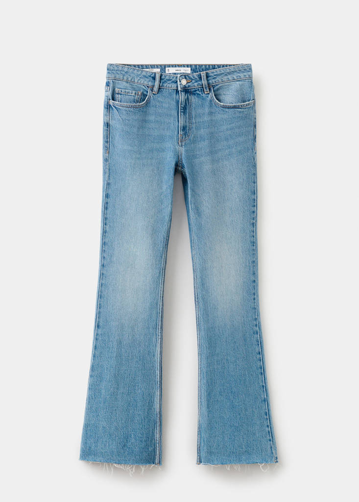 Fiona flared mid-rise jeans — Medium Blue