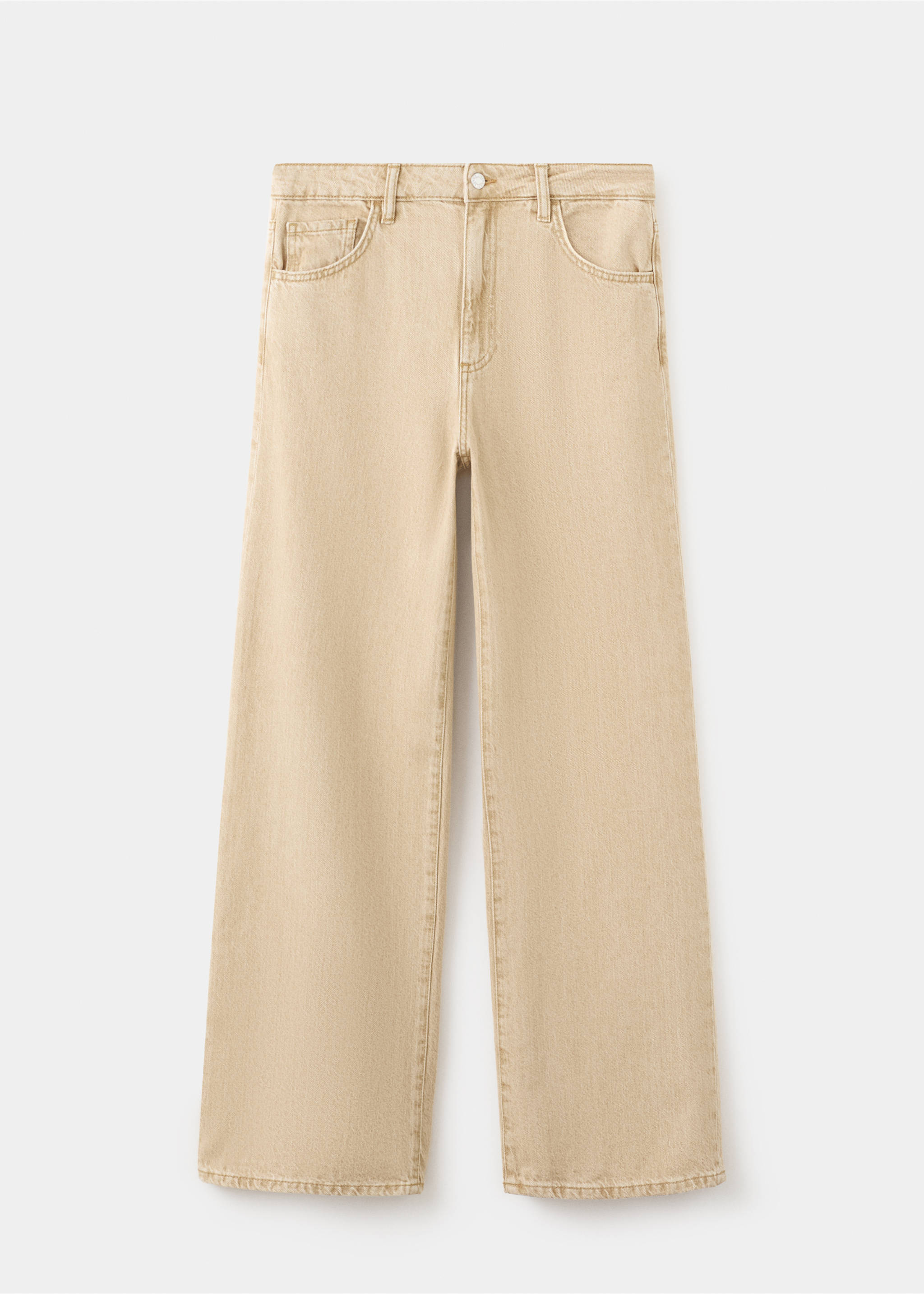 Danila high-waisted wide leg jeans - Article without model, Sand. Ref: 27001246-00.