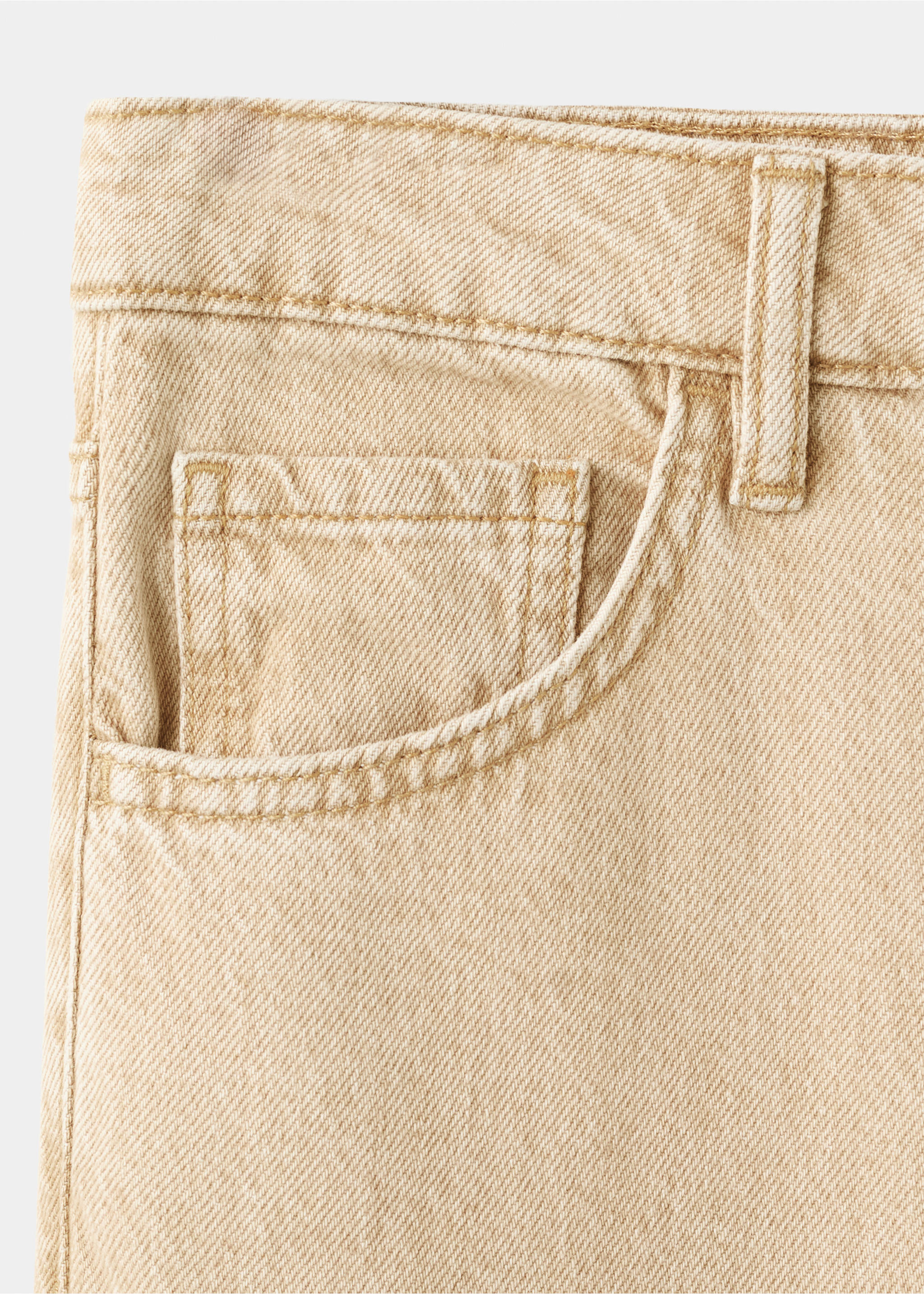 Danila high-waisted wide leg jeans - Details of the article 0, Sand. Ref: 27001246-00.